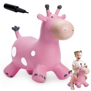 Giraffe Bouncy Hopper for Toddlers, Bouncy Animals, Inflatable Giraffe